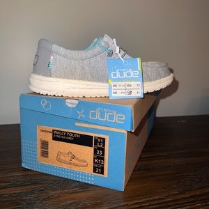 Boys Hey Dudes - Wally Youth Stretch size 1